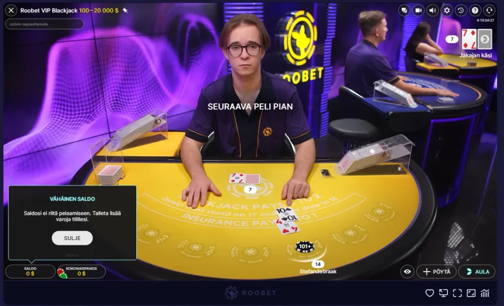Roobet Blackjack