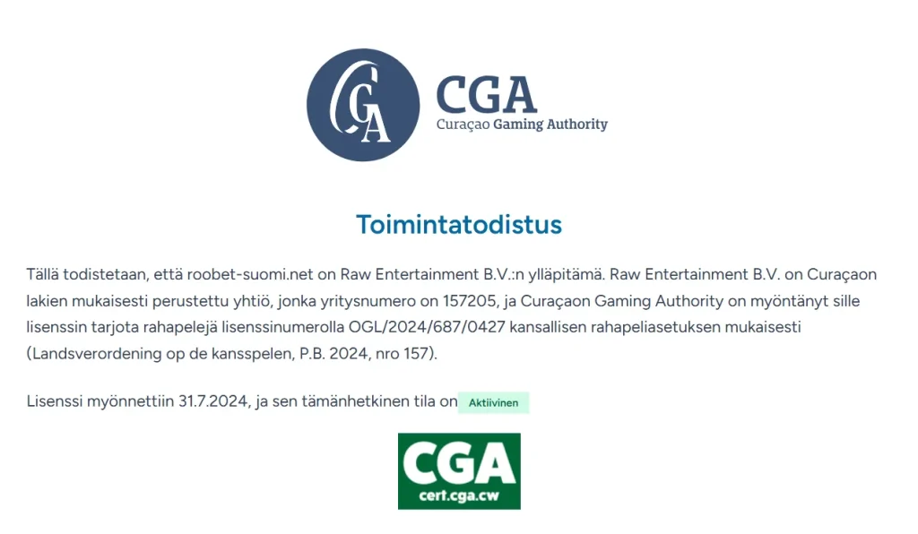 Roobet CGA